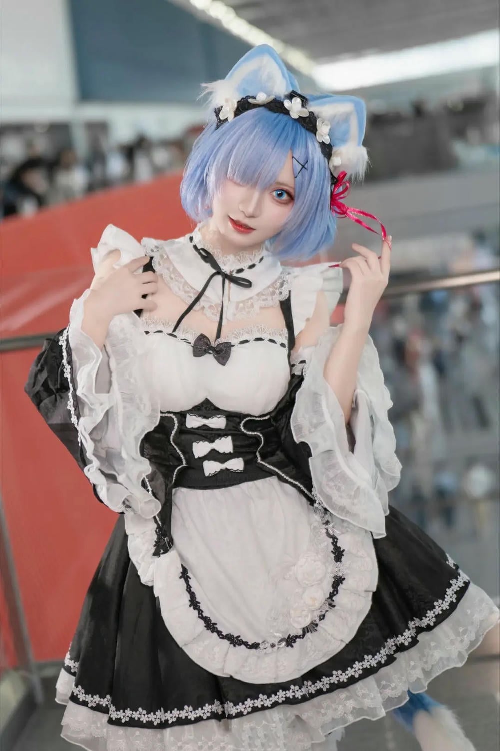 图片[47]-花柒hana 螢火蟲動漫嘉年華 貓貓蕾姆【107P】 – COSPLAY-薇薇部落