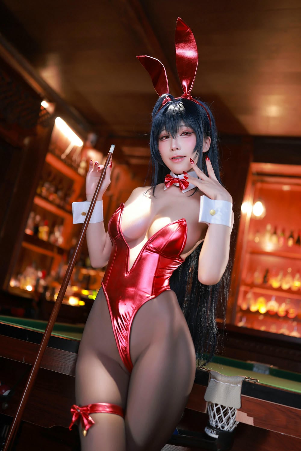 图片[5]-水淼 Aqua – Azurlane Taihou Bunny アズールレーン 大鳳 バニー❥ 新作DL コスプレ【59P】 – COSPLAY-薇薇部落