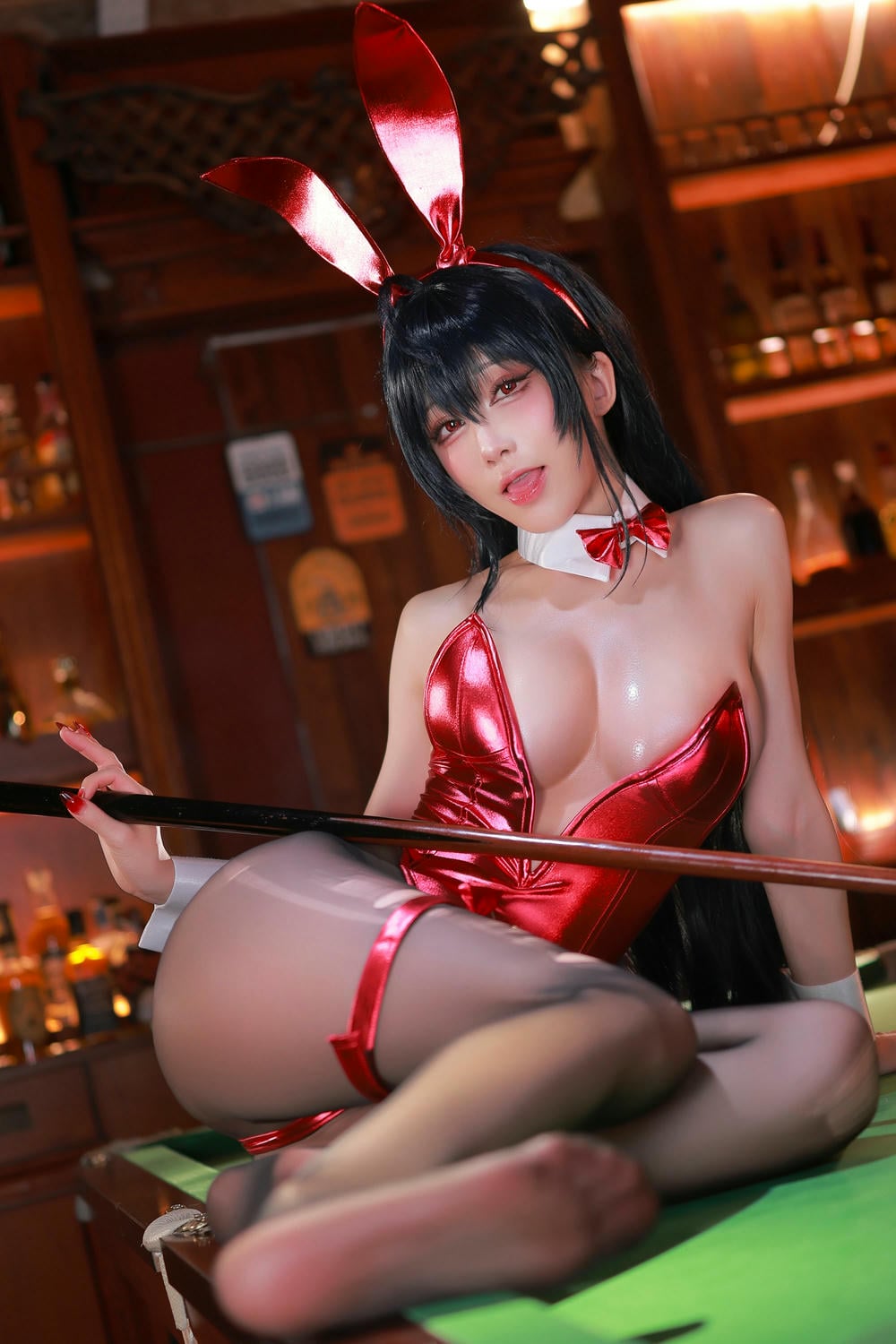 图片[48]-水淼 Aqua – Azurlane Taihou Bunny アズールレーン 大鳳 バニー❥ 新作DL コスプレ【59P】 – COSPLAY-薇薇部落